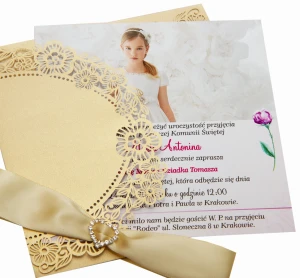 Zaproszenia na komunię Florencja Diamante