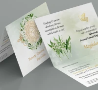 Zaproszenia na komunię MINI BOHO - 21 wzory