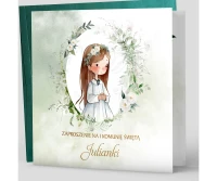 Zaproszenia na komunię GIRL - 4 wzory