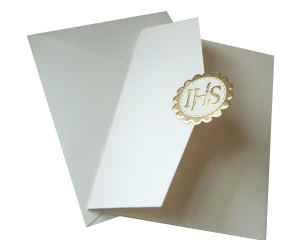 Zaproszenia na Komunię Folder 3D IHS