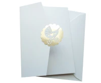 Zaproszenia na Chrzest Folder 3D Wózek