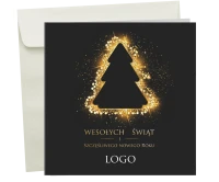 Firmowe kartki świąteczne Black & Gold
